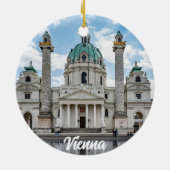 Karlskirche in Wenen, Oostenrijk Keramisch Ornament (Achterkant)