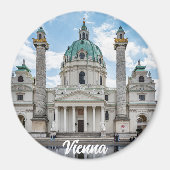 Karlskirche in Wenen, Oostenrijk Magneet (Voorkant)
