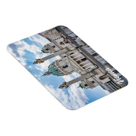 Karlskirche in Wenen, Oostenrijk Magneet (Rechterzijde)