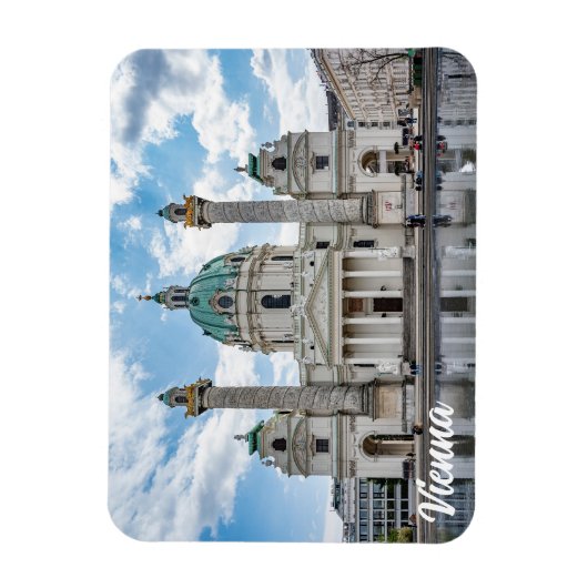Karlskirche in Wenen, Oostenrijk Magneet (Verticaal)