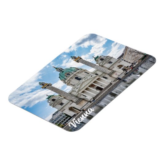 Karlskirche in Wenen, Oostenrijk Magneet (Linkerzijde)