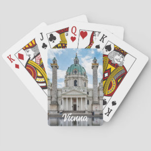 Karlskirche in Wenen, Oostenrijk Pokerkaarten