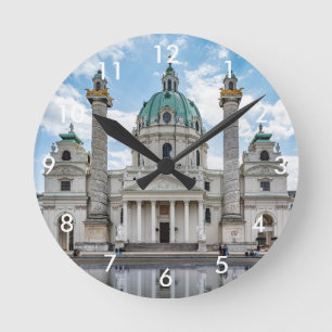 Karlskirche in Wenen, Oostenrijk Ronde Klok