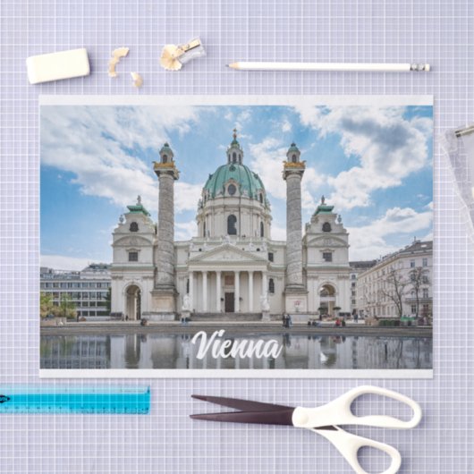 Karlskirche in Wenen, Oostenrijk Tissuepapier (Craft)