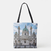 Karlskirche in Wenen, Oostenrijk Tote Bag (Achterkant)