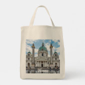 Karlskirche in Wenen, Oostenrijk Tote Bag (Achterkant)