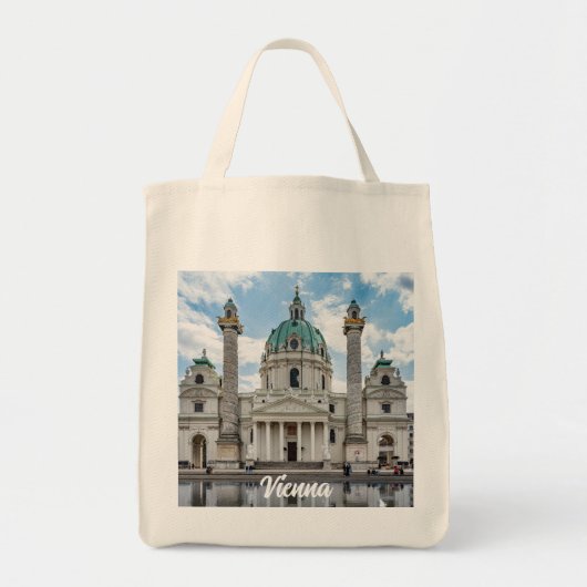 Karlskirche in Wenen, Oostenrijk Tote Bag (Voorkant)