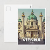 Karlskirche Karlsplatz Wenen Oostenrijk Reizen Briefkaart (Voorkant / Achterkant)