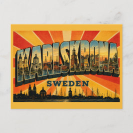 Karlskrona Zweden Barokfort Briefkaart