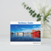 Karlskrona, Zweden Briefkaart (Staand voorkant)