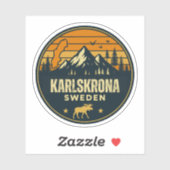 Karlskrona, Zweden Sverige Sticker (Vel)