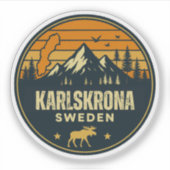Karlskrona, Zweden Sverige Sticker (Voorkant)