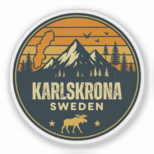Karlskrona, Zweden Sverige Sticker