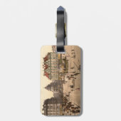 Karlsplatz en Spoorwegstation, München, Duitsland Bagagelabel (Achterkant verticaal)