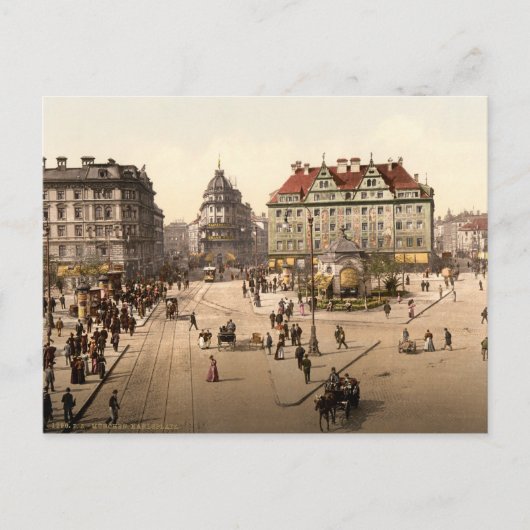 Karlsplatz (Stachus) Briefkaart (Voorkant)