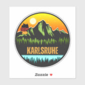 Karlsruhe, Baden-Württemberg Duitsland Sticker (Vel)