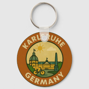 Karlsruhe Duits Stedelijk Embleem Sleutelhanger