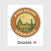 Karlsruhe Duits Stedelijk Embleem Sticker (Vel)