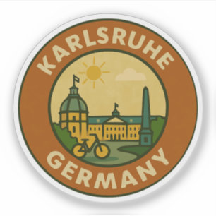 Karlsruhe Duits Stedelijk Embleem Sticker