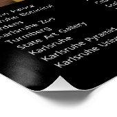 Karlsruhe, Duitsland Perfect Poster (Hoek)