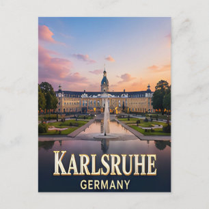 ✈️ Karlsruhe Duitsland Reis Cadeau 🏛️ Briefkaart