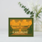 Karlsruhe Duitsland Stad Kunst Briefkaart (Staand voorkant)