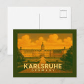 Karlsruhe Duitsland Stad Kunst Briefkaart (Voorkant / Achterkant)