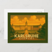 Karlsruhe Germany City Art Briefkaart (Voorkant / Achterkant)