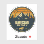 Karlstad, Zweden Sverige Sticker (Vel)