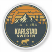 Karlstad, Zweden Sverige Sticker (Voorkant)