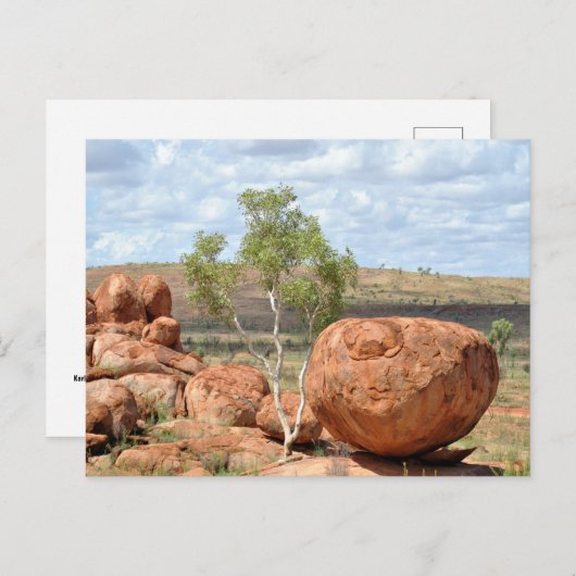 Karlu Karlu "Devil's marbles" Briefkaart (Voorkant / Achterkant)