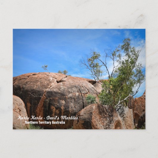 Karlu Karlu "Devil's Marbles" Feestdagenkaart (Voorkant)