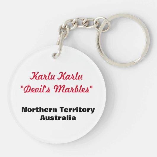 Karlu Karlu "Devil's Marbles" Sleutelhanger (Achterkant)