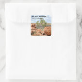 Karlu Karlu "Devil's Marbles" Vierkante Sticker (Tas)