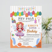 Karly's Fairy Prinses 8e Verjaardag Uitnodiging (Staand voorkant)