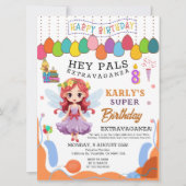 Karly's Fairy Prinses 8e Verjaardag Uitnodiging (Voorkant)