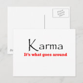 Karma 1 briefkaart (Voorkant / Achterkant)