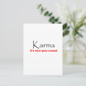Karma 1 briefkaart (Staand voorkant)