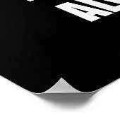 Karma altijd met je boeddhistische boeddha Funny Poster (Hoek)