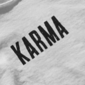 Karma Black Text T-Shirt