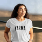 Karma Black Text T-Shirt