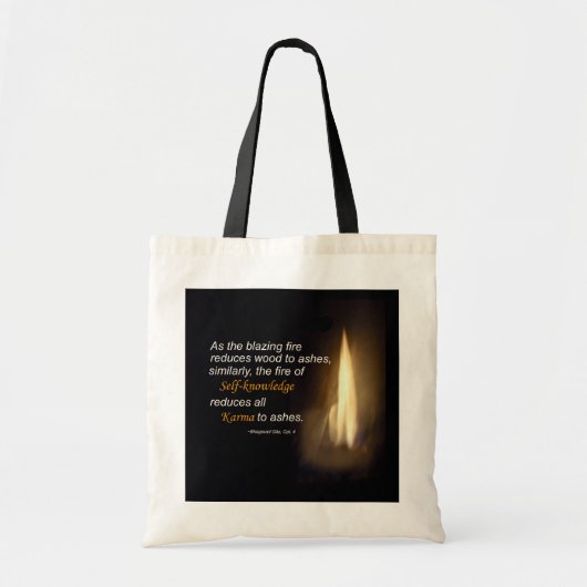 Karma - Blazing Fire - Self-knowledge Quote Bag Tote Bag (Voorkant)