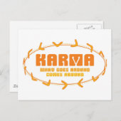 Karma Boomerang Briefkaart (Voorkant / Achterkant)