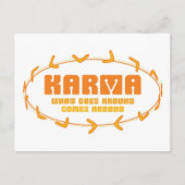 Karma Boomerang Briefkaart (Voorkant)