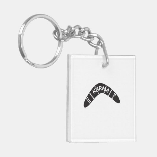 Karma Boomerang Sleutelhanger (Voorkant Links)
