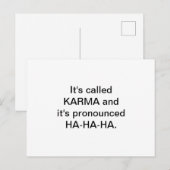 Karma Briefkaart (Voorkant / Achterkant)