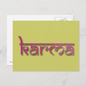 karma briefkaart (Voorkant / Achterkant)