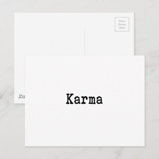 Karma Briefkaart (Voorkant / Achterkant)