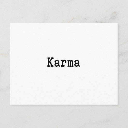 Karma Briefkaart (Voorkant)