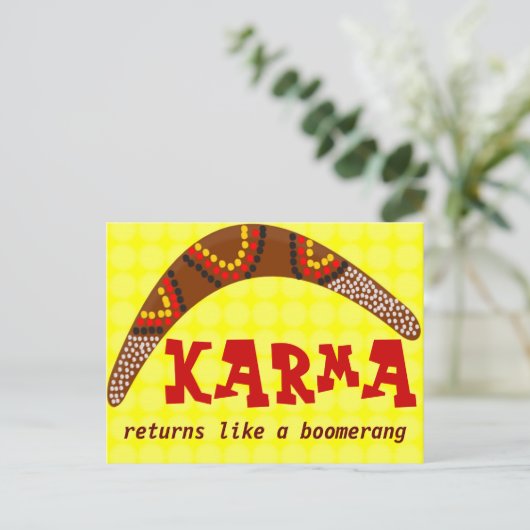 Karma briefkaart (Staand voorkant)